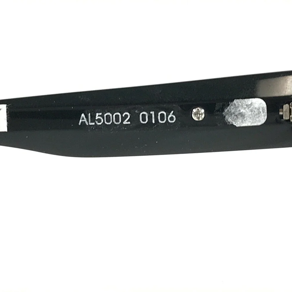 Alain Mikli Eyeglasses Frames AL5002 0106 Shiny Black Square Thick Rim 54-17-135